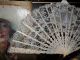 Fan For Girl First Communion,  S Xix,  Rods Bone Hand Carved, Victorian photo 2