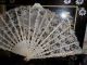 Fan For Girl First Communion,  S Xix,  Rods Bone Hand Carved, Victorian photo 3