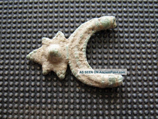 Antiques Byzantine Bronze Earring Found With Metal Detector Byzantine photo