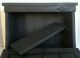 Primitive Country Aged Wood Bread/biscuit Box Removable Shelf Black Distressed Primitives photo 2