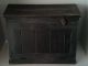 Primitive Country Aged Wood Bread/biscuit Box Removable Shelf Black Distressed Primitives photo 6