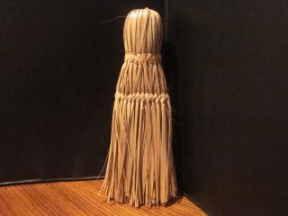 Handmade Woven Braided Whisk Broom Vintage Hand Broom Primitive Style Broom Euc photo