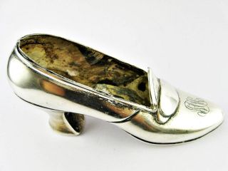 Antique Gorham B2124 Sterling Silver High Heel Shoe Pin Cushion 3 & 1/2 