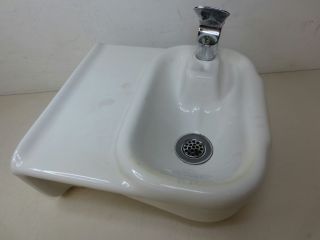 Vintage Wall Hang Porcelain Water Drinking Fountain photo