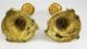 French Gilt Bronze Candlesticks,  19th Century Floral & Foliate Design Metalware photo 4