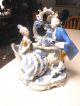 Antique Carl Theodor Frankenthal Porcelain Couple At Vanity Figurine - 18th C Figurines photo 6
