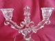Hawkes Vintage Crystal Glass Candle Stick Holder Candelabra Marked Final Listing Candle Holders photo 2