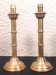 Two Antique Solid Brass Spring Action 13 