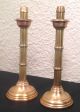 Two Antique Solid Brass Spring Action 13 