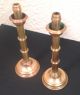 Two Antique Solid Brass Spring Action 13 