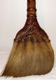 Antique Handmade Hand - Bound Woven Rattan Besom Hearth Broom Thailand C.  1900 - 1940 Hearth Ware photo 5