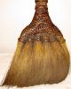 Antique Handmade Hand - Bound Woven Rattan Besom Hearth Broom Thailand C.  1900 - 1940 Hearth Ware photo 6