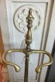 English Victorian Style Brass Fireplace Hearth Tools & Stand Hearth Ware photo 5