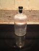 Vintage Glass Medicine Bottle Usa Apothecary Pharmacy Jar Old Rubber Top Bottles & Jars photo 10