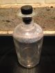 Vintage Glass Medicine Bottle Usa Apothecary Pharmacy Jar Old Rubber Top Bottles & Jars photo 3