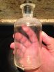 Vintage Glass Medicine Bottle Usa Apothecary Pharmacy Jar Old Rubber Top Bottles & Jars photo 7