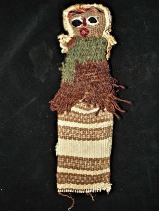 Wow Ancient Mummy Cloth Doll 500ad Authentic Archaeolgy photo