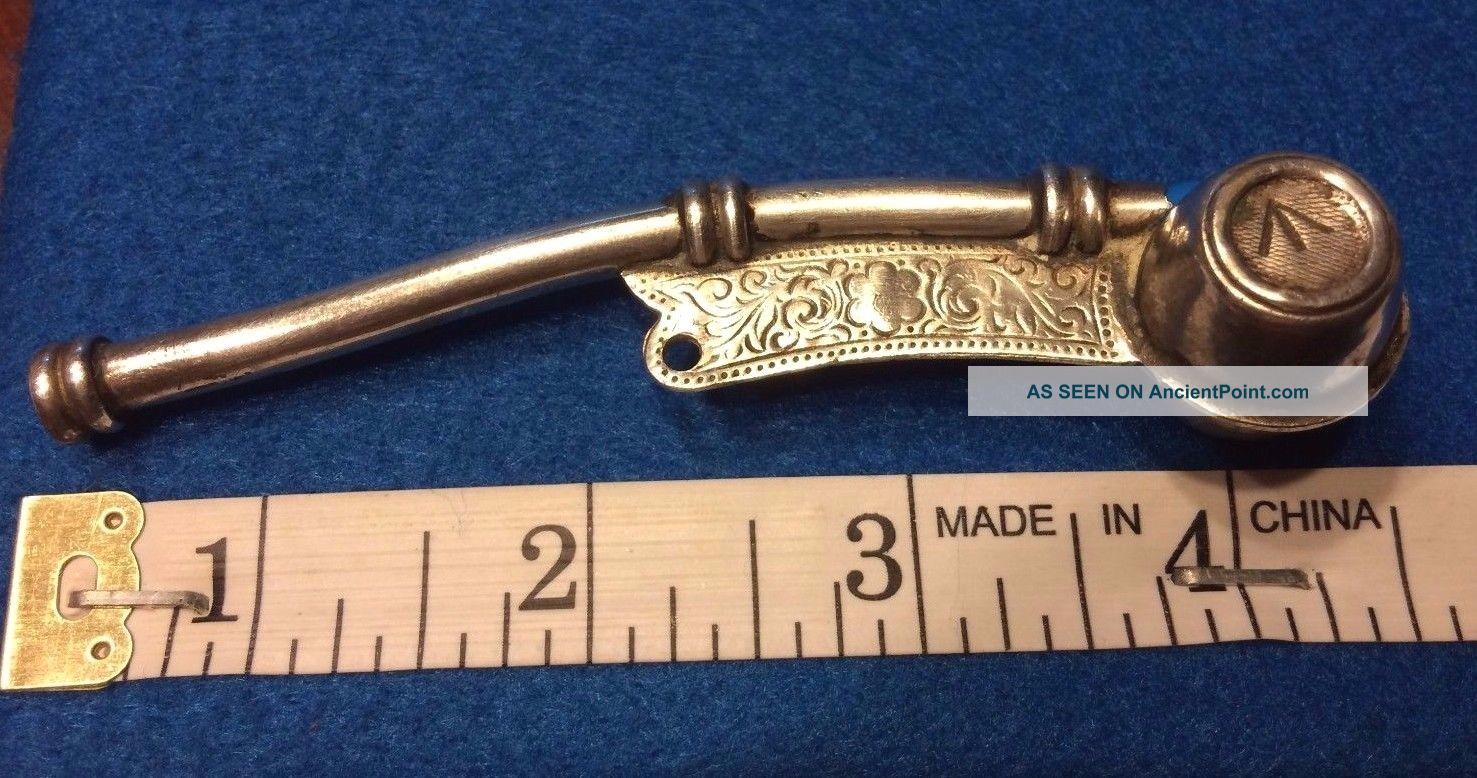 Royal Navy Bosun Whistle Boatswain Pipe Wwii Sterling Silver Antique Call Bells & Whistles photo