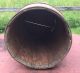 Old Vtg Antique Wood Iron Bound Primitive Rustic Nail Container Keg Primitives photo 4