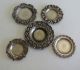 5 Small Solid Sterling Silver Salver Trays Hallmarked Decoration Other Antique Sterling Silver photo 1