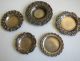 5 Small Solid Sterling Silver Salver Trays Hallmarked Decoration Other Antique Sterling Silver photo 3