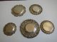 5 Small Solid Sterling Silver Salver Trays Hallmarked Decoration Other Antique Sterling Silver photo 5