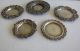 5 Small Solid Sterling Silver Salver Trays Hallmarked Decoration Other Antique Sterling Silver photo 6