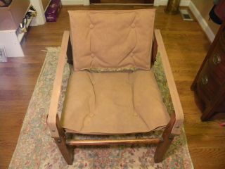 Gold Medal Safari Campaign Chair Norell Design Mid Century, photo