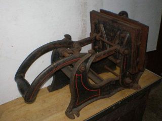 Vintage No.  1 Model Printing Press By J.  W.  Daughaday Circa 1880 ' S photo