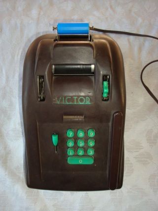 Vintage Victor Adding Machine 1960 ' S Bakelite Case photo