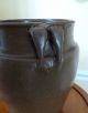 Ancient Chinese Stoneware Pottery Strap Handled Olive Vessel Jar Green Glazed Pots photo 2