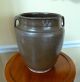 Ancient Chinese Stoneware Pottery Strap Handled Olive Vessel Jar Green Glazed Pots photo 6