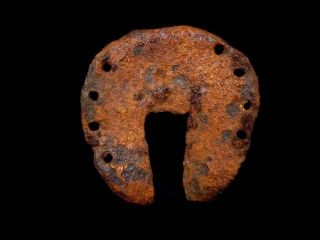 Very Rare Huge Roman Period Iron Horse Shoe,  Well Preserved, photo