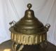 Antique Brass Turkish Brazier With Under Tray & Copper Pan Islamic photo 1