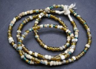 Ancient Romano - Egyptian Glass Bead Necklace 1st Century Ad, photo