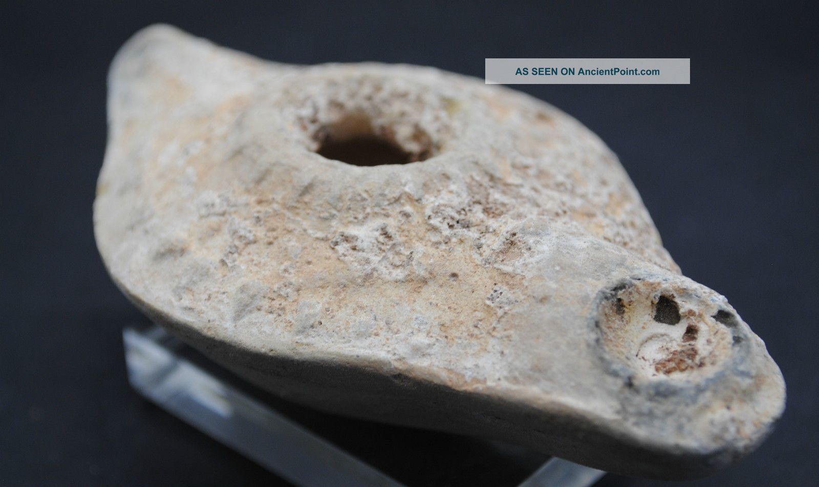 Ancient Roman Terracotta Oil Lamp 2nd - 4th Century Ad. Roman photo