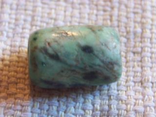 Pre Columbian Jade Bead (2b) - 17.  45mm Maya To Mescala photo