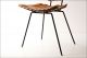 Mid Century Modern Wood Chair Vtg Arthur Umanoff Slat Wooden Danish Iron 50s/60s Post-1950 photo 4