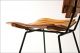 Mid Century Modern Wood Chair Vtg Arthur Umanoff Slat Wooden Danish Iron 50s/60s Post-1950 photo 6