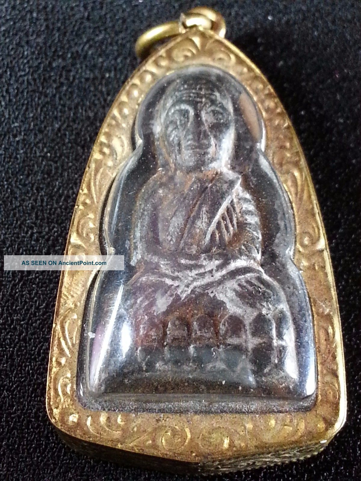 Rare Thai Buddha Amulet,  Lp Thuad,  Wat Chang Hai Pattanee,  Mixed Sacred Clay Amulets photo