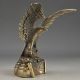 Chinese Brass Handwork Hammered Wealth Fine Succeed Eagle Statue Other Antique Chinese Statues photo 1
