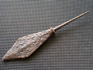 Antiques Roman Iron Arrowhead Found With Metal Detector photo