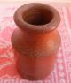 Antique Primitive Miniature Stoneware Crock Swasey ? Toy Give Away Sample 2 1/2 