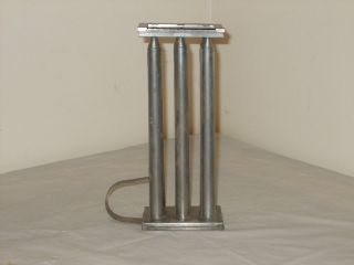 Vinatge Tin 6 Taper 10 Inch Candle Mold With Wick Holder photo