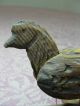 Antique Craved Wooden Wood Carving Folk Art Animated Pecking Bird Motion Toy Primitives photo 5