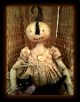 Primitive Folk Art Pumpkin Doll & Cat Ooak Grungy Halloween Fall Aspens Angels Primitives photo 4