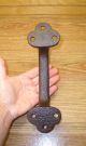 Antique Large Cast Iron Barn Door Pull Handle Vtg Early Old Hardware Door Knobs & Handles photo 1