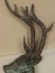 Lg.  Antique Copper & Brass 8 Point Buck Deer Weathervane W/natural Patina Galore Weathervanes & Lightning Rods photo 9