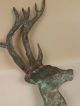 Lg.  Antique Copper & Brass 8 Point Buck Deer Weathervane W/natural Patina Galore Weathervanes & Lightning Rods photo 10