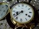 Vintage Ornate Schatz & Sohne German Nautical Brass & Wood Ships Wheel Clock Clocks photo 1
